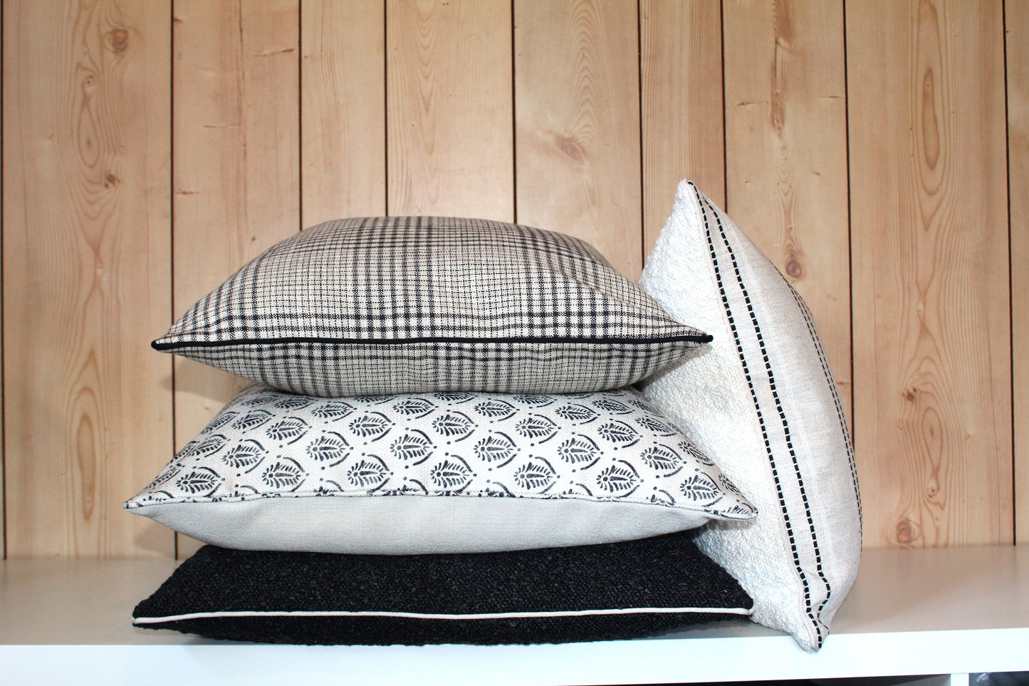 Raw Striped Reversible Cushion covers